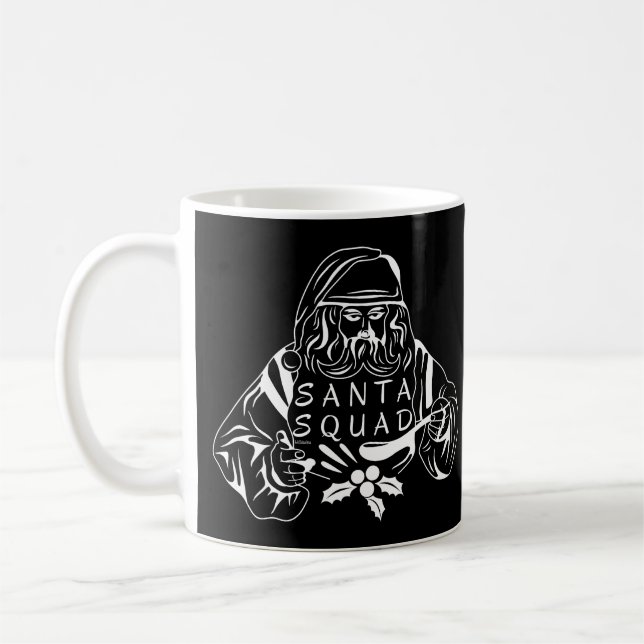SANTA SQUAD funny christmas gift idea              Coffee Mug (Left)