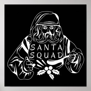 SANTA SQUAD funny christmas gift idea Poster