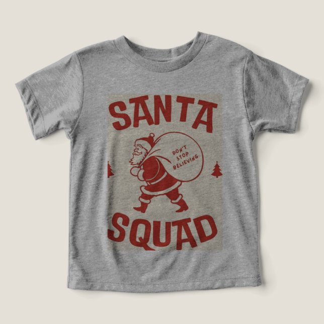 SANTA SQUADE IN RED COLOUR DISIGN ON T (Design Front)