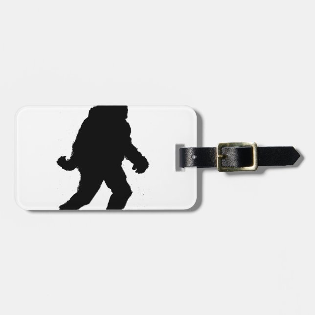 Santa Squatch Luggage Tag (Front Horizontal)