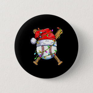Santa Srts Design For Men Boys Christmas Baseball  6 Cm Round Badge