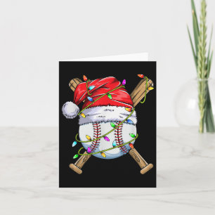 Santa Srts Design For Men Boys Christmas Baseball Card