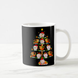 Santa Srts Design For Men Boys Christmas Baseball Coffee Mug