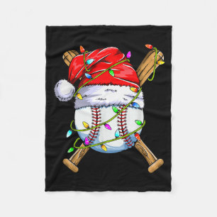 Santa Srts Design For Men Boys Christmas Baseball Fleece Blanket