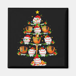 Santa Srts Design For Men Boys Christmas Baseball Magnet