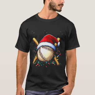 Santa Srts Design For Men Boys Christmas Baseball T-Shirt