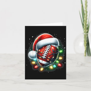 Santa Srts Design For Men Boys Christmas Football Card