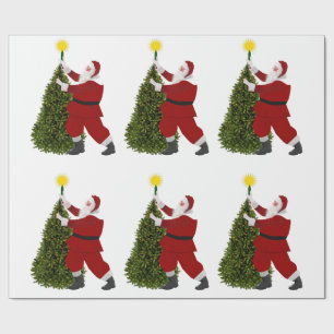 Santa Star’s The Tree Wrapping Paper