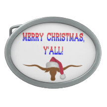 Santa Steer - Merry Christmas Y'all