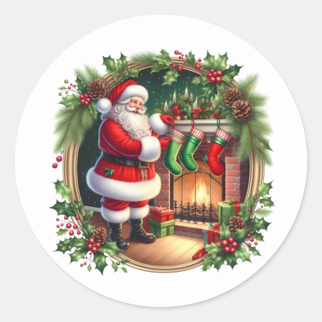 Santa Stickers (Front)