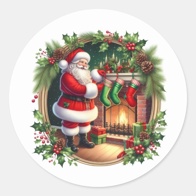 Santa Stickers (Front)