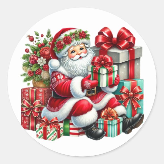 Santa Stickers (Front)