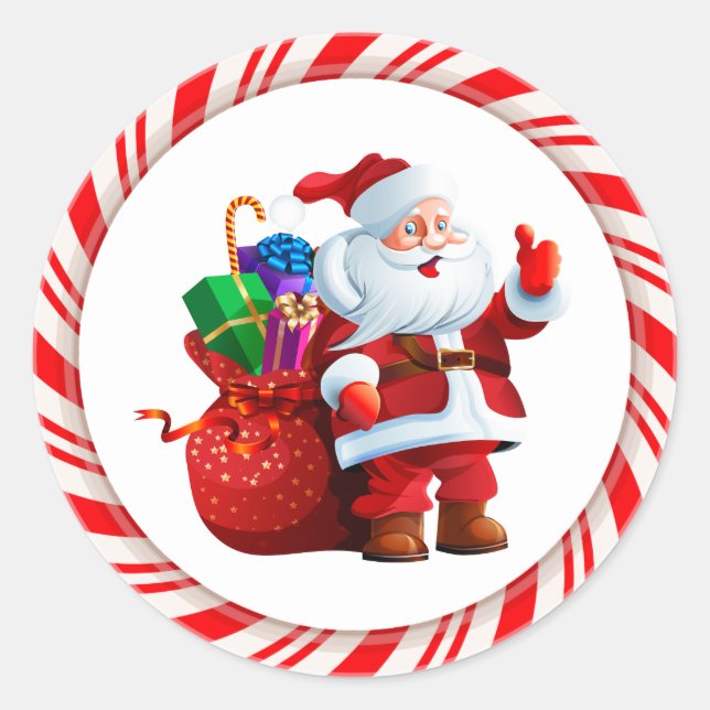 Santa Stickers (Front)