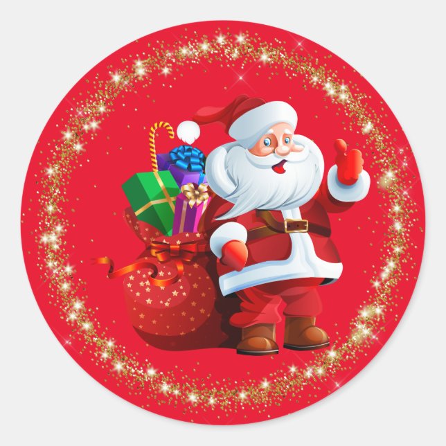Santa Stickers (Front)