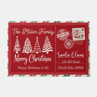 Santa Stop Here Christmas Doormat – Funny Festive