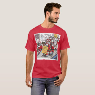 Santa Strike cardinal red T-shirt
