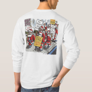 Santa Strike white long sleeve shirt back