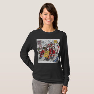 Santa Strike women black long sleeve shirt