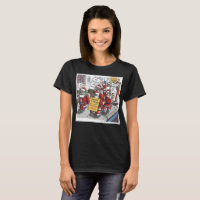 Santa Strike women black T-shirt