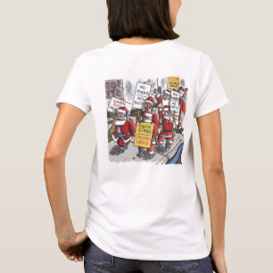 Santa Strike women white T-shirt back