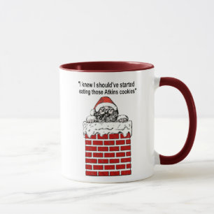 Santa Stuck In A Chimney Mug