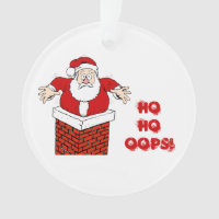 Santa Stuck in Chimney Ho Ho Oops!
