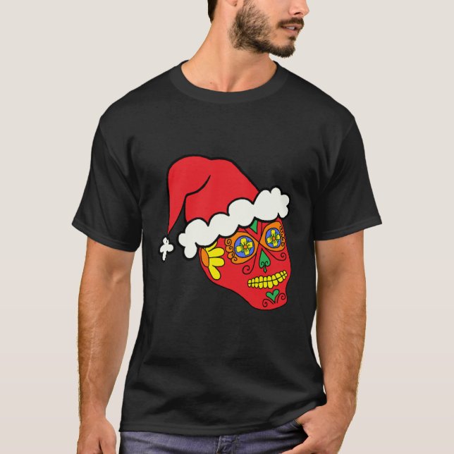 Santa Sugar Skull T-Shirt (Front)