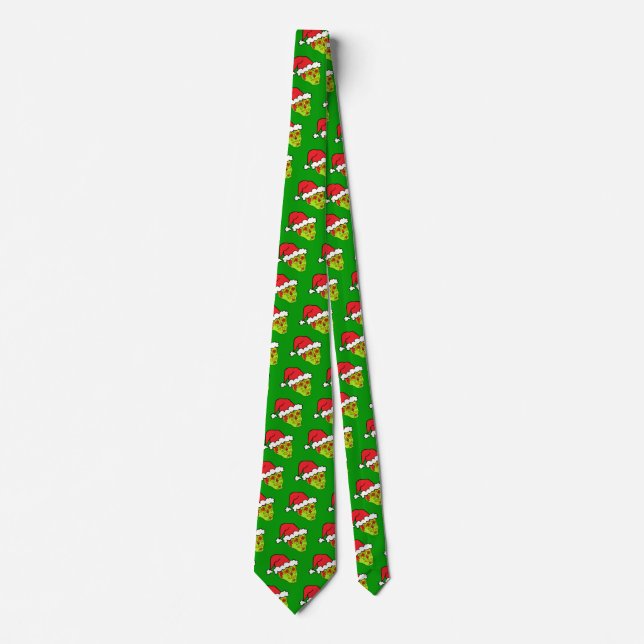 Santa Sugar Skull Tie (Front)