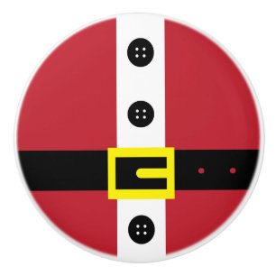 Santa Suit Ceramic Knob