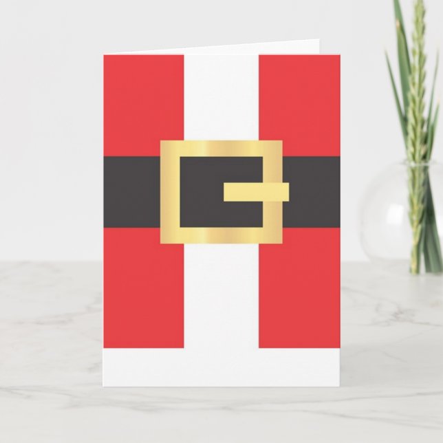 Santa Suit Holiday Card (Front)