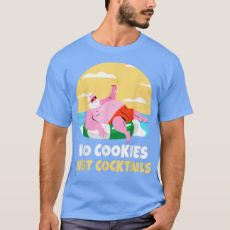 Santa Summer Christmas In July Xmas Cocktail Beach T-Shirt