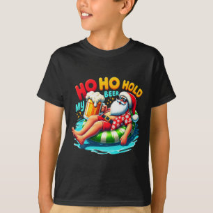Santa Sungles Ho Ho Hold My Beer Christmas In July T-Shirt