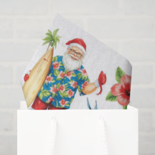 Santa Surf Shack Hawaii – “Mele Kalikimaka!” Tissue Paper
