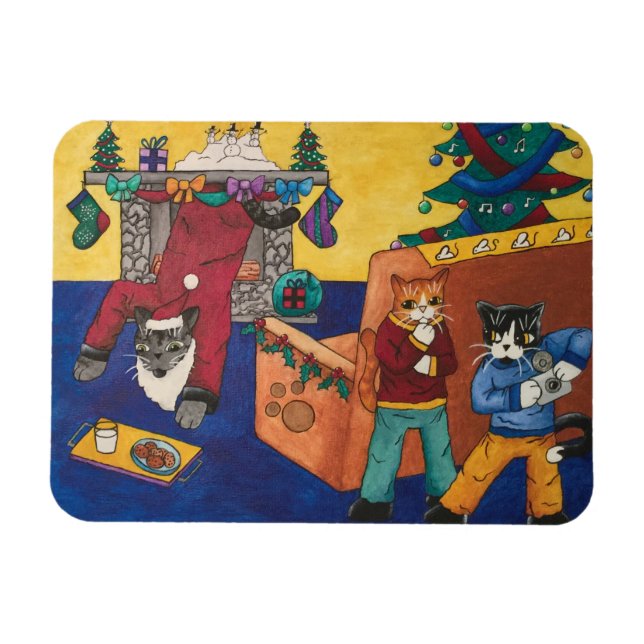 Santa Surprise Magnet (Horizontal)