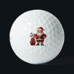 Santa Swingin’ Golf Ball<br><div class="desc">Santa Swingin’ Golf Ball Ho, ho, hold up! This isn't your average golf ball—meet the Santa Swingin’ Golf Ball! 🎅⛳️ Decked out in festive red and white, Santa takes the golf course by storm, golf club in hand, ready to drive home some holiday spirit on the greens! The Story: Have...</div>