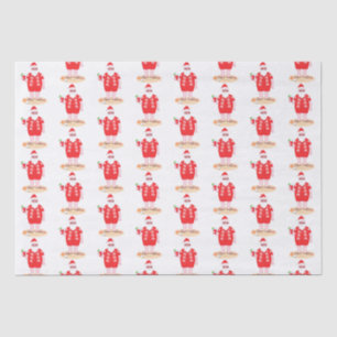 Santa Takes a Beach Day Tissue Paper