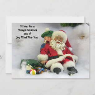 Santa Takes A Tumble  - Flat Christmas Card