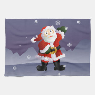 Santa Tea Towel