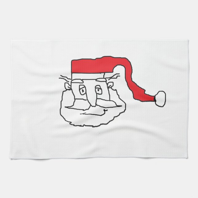 Santa Tea Towel (Horizontal)