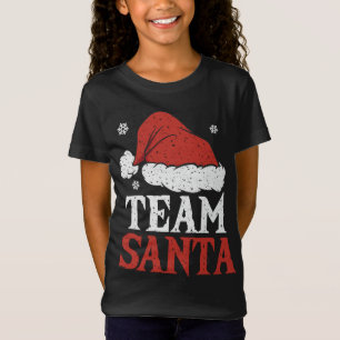 Santa Team Family Christmas Matching Pajama Santa T-Shirt