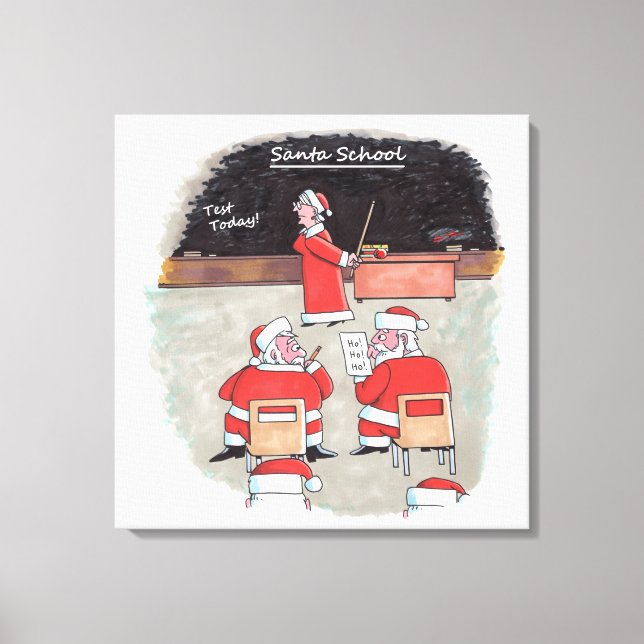 Santa Test canvas print (Front)
