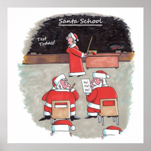Santa Test matte poster