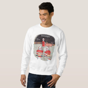 Santa Test men white sweatshirt