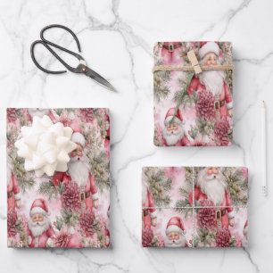 Santa-themed Christmas wrapping paper