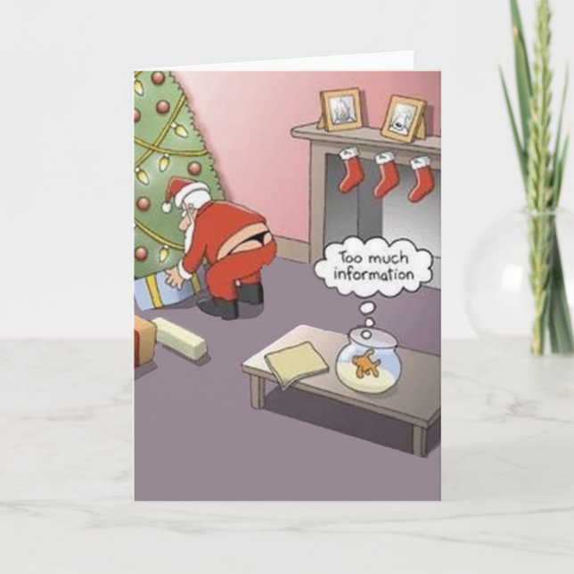 Santa Thong Holiday Card (Front)