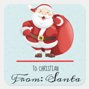 Santa to from stickers
