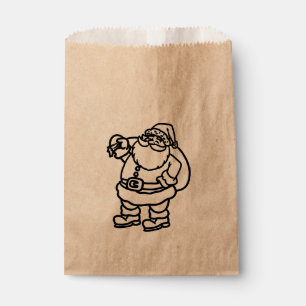 Santa Toy Sack Christmas Holiday Favour Treat Bags