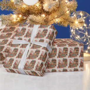 Santa Toy Workshop Wrapping Paper