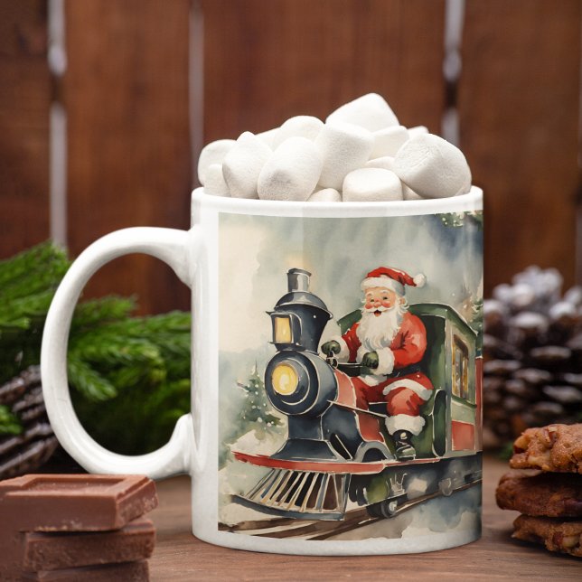 Santa Train Christmas Coffee Mug (Creator Uploaded)
