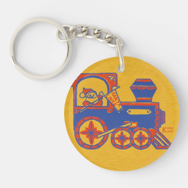 Santa Train Key Ring (Front)